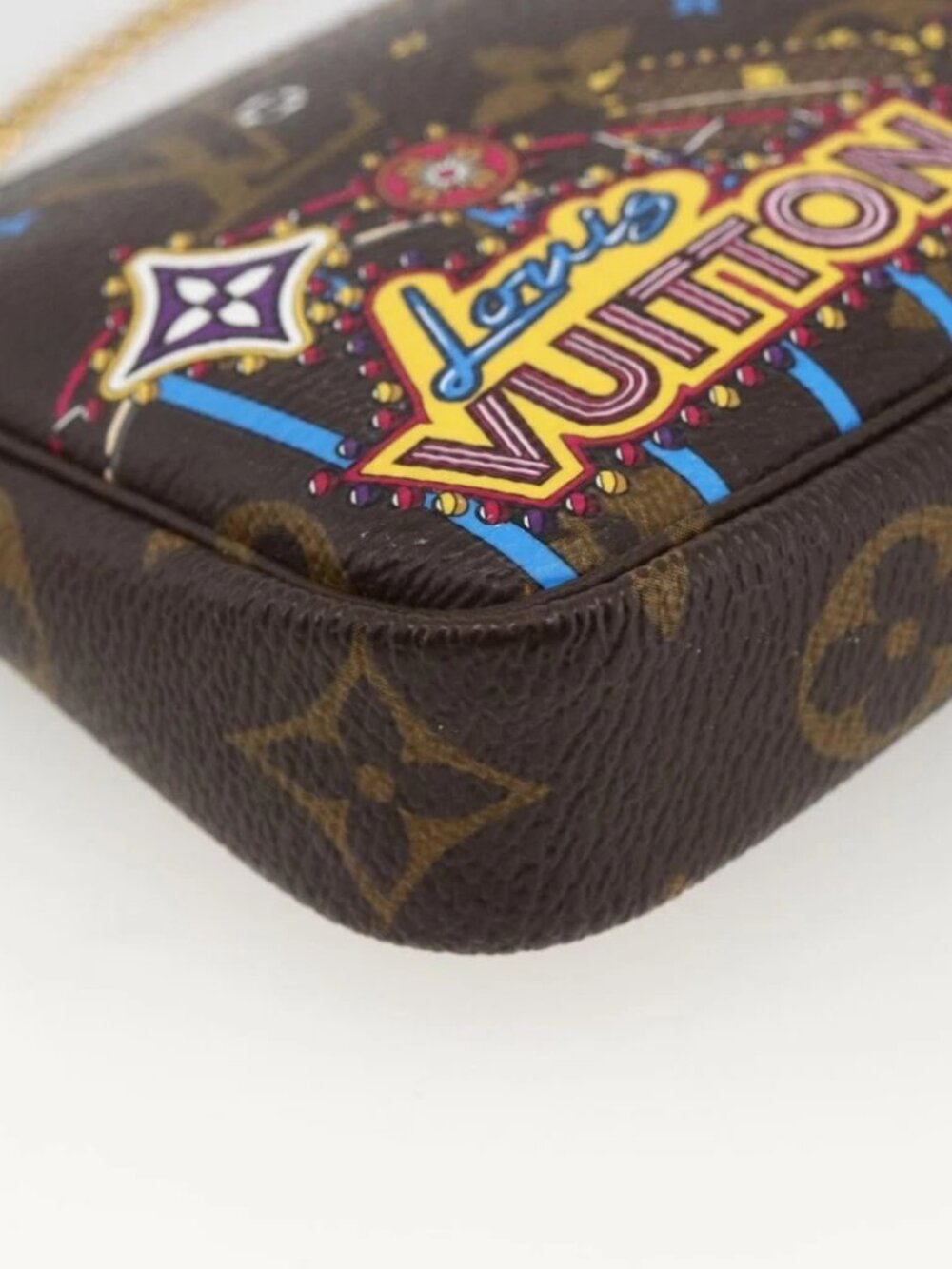 LOUIS VUITTON Monogram Vivienne Mini Pochette Accessoires M81637 Auth 167034SM - Picture 10 of 14